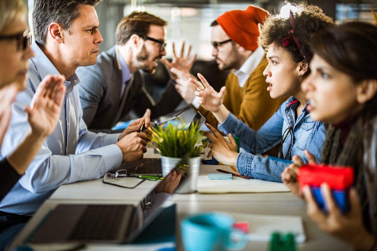 argument in workplace between overbearing colleagues argument in workplace between overbearing colleagues