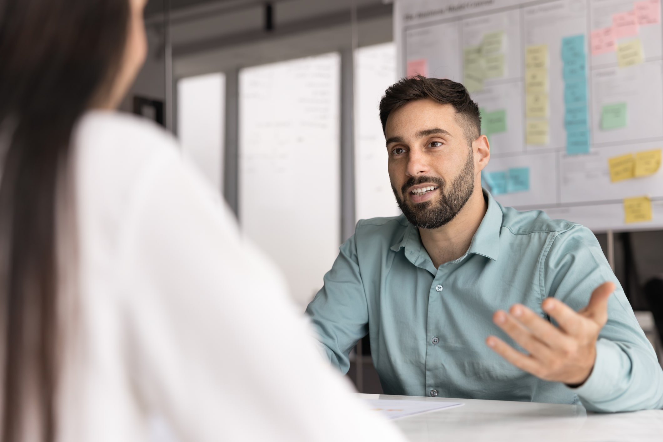 meeting to resolve workplace conflict